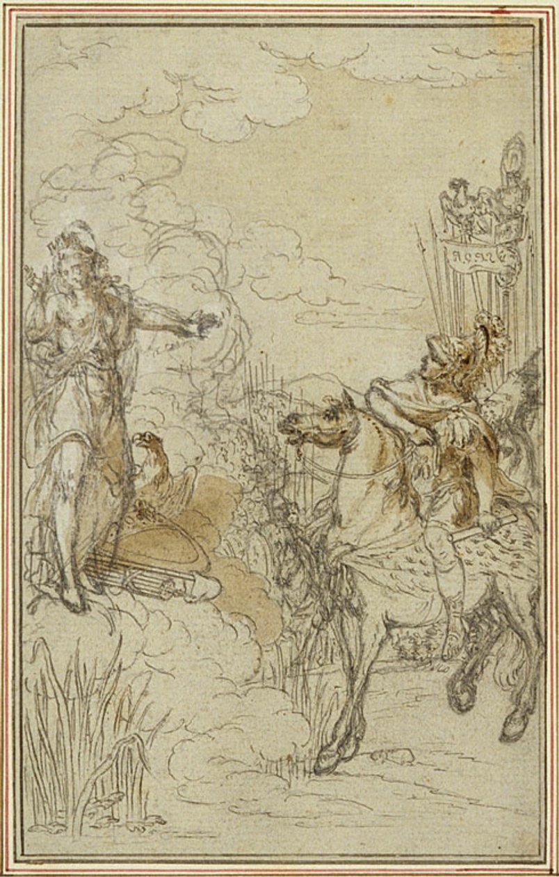 Studium do "La Pharsale" Lucaina, Canto I autorstwa Hubert Francois Gravelot