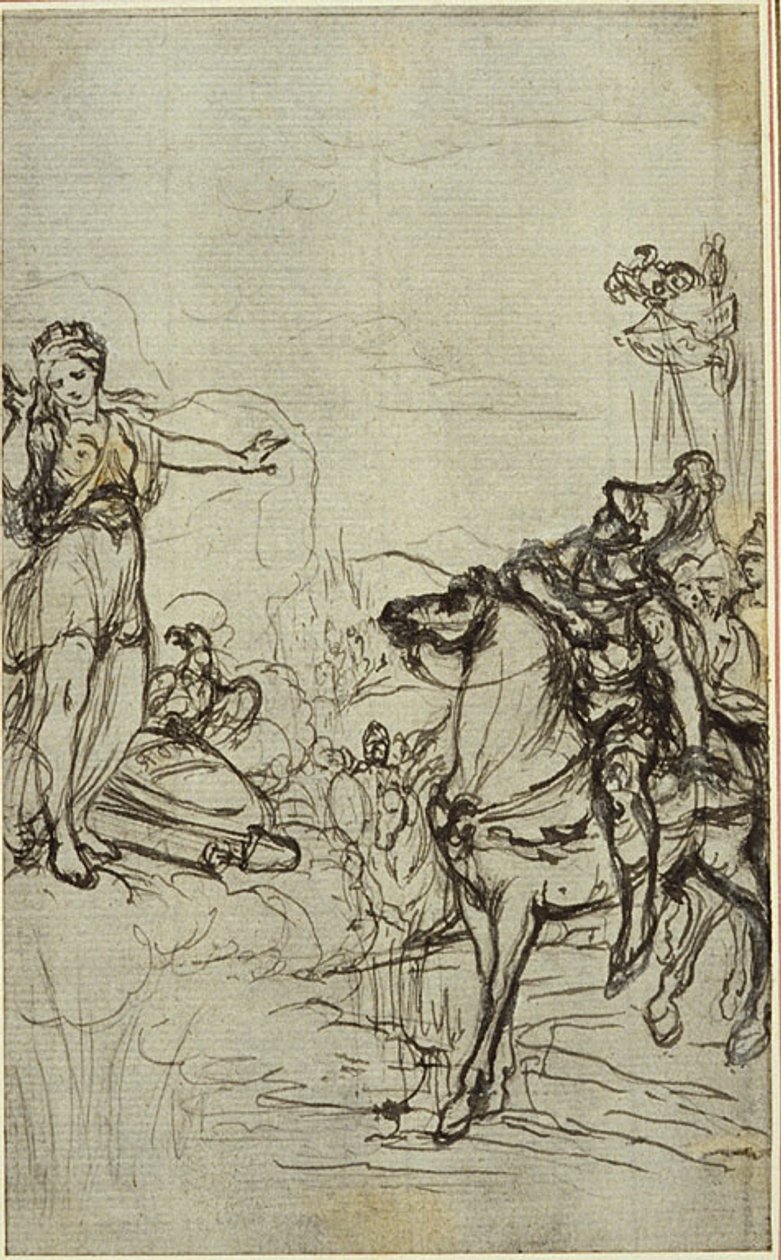 Studium do "La Pharsale" Lucaina, Canto I autorstwa Hubert Francois Gravelot