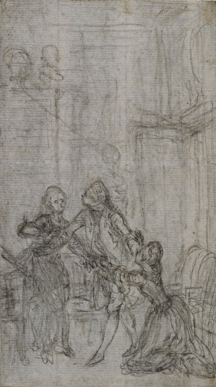 Studium do winiety-frontispiece w "L