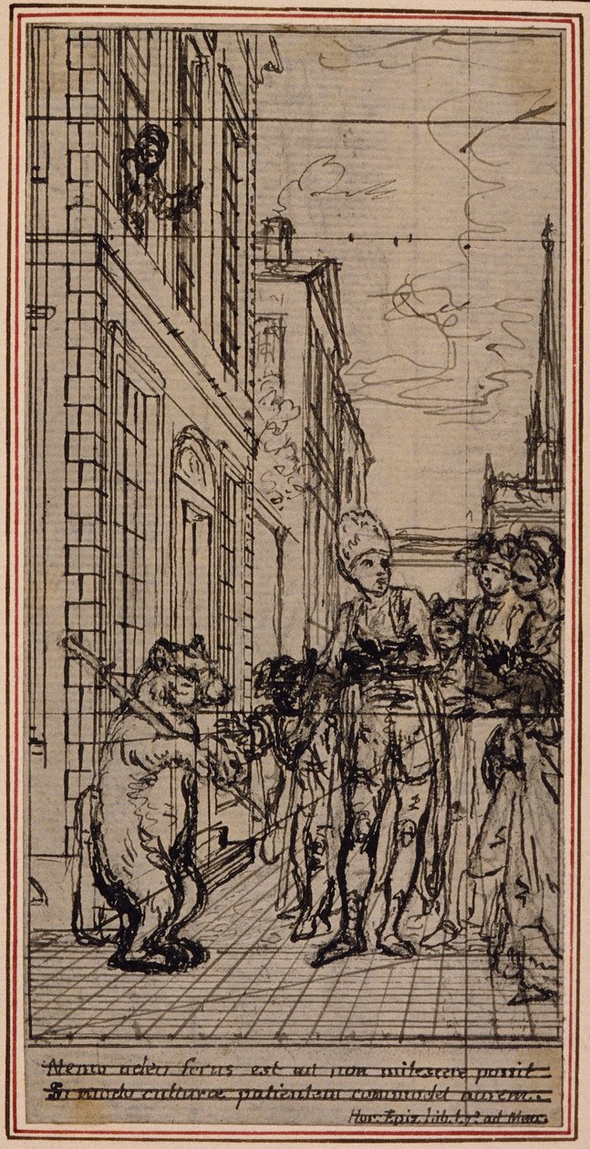 Studium do winiety-frontispiece w "Principes Generaux Pour Servir à l
