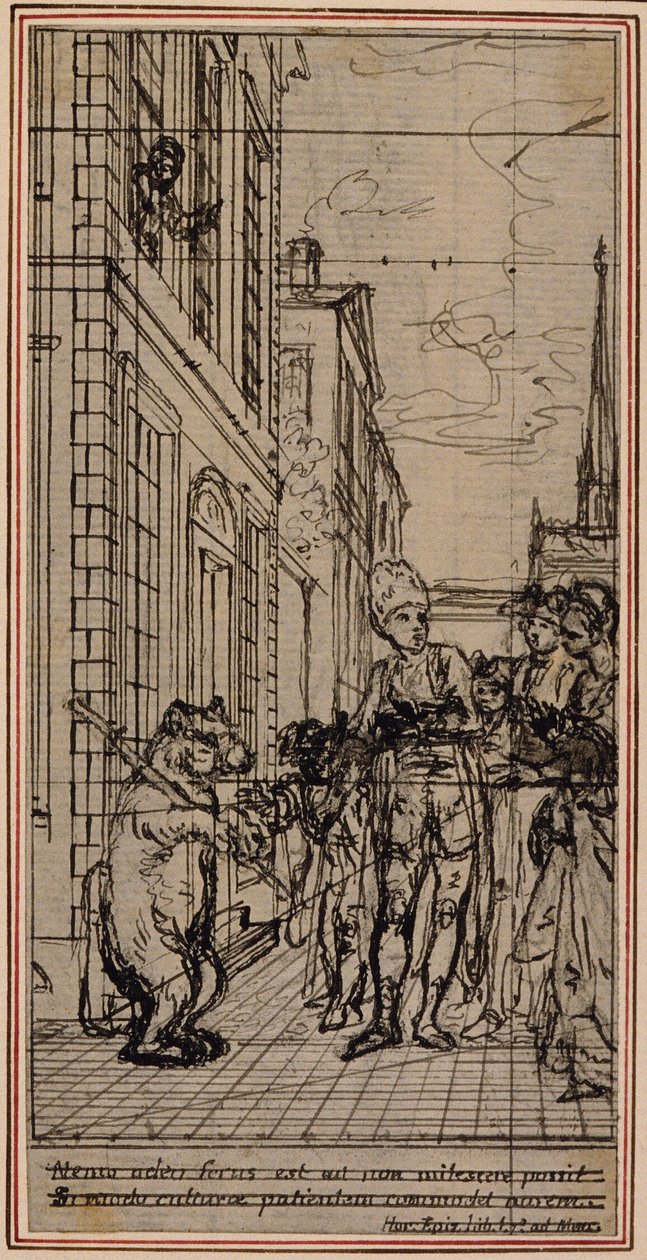 Studium do winiety-frontispiece w "Principes Generaux Pour Servir à l