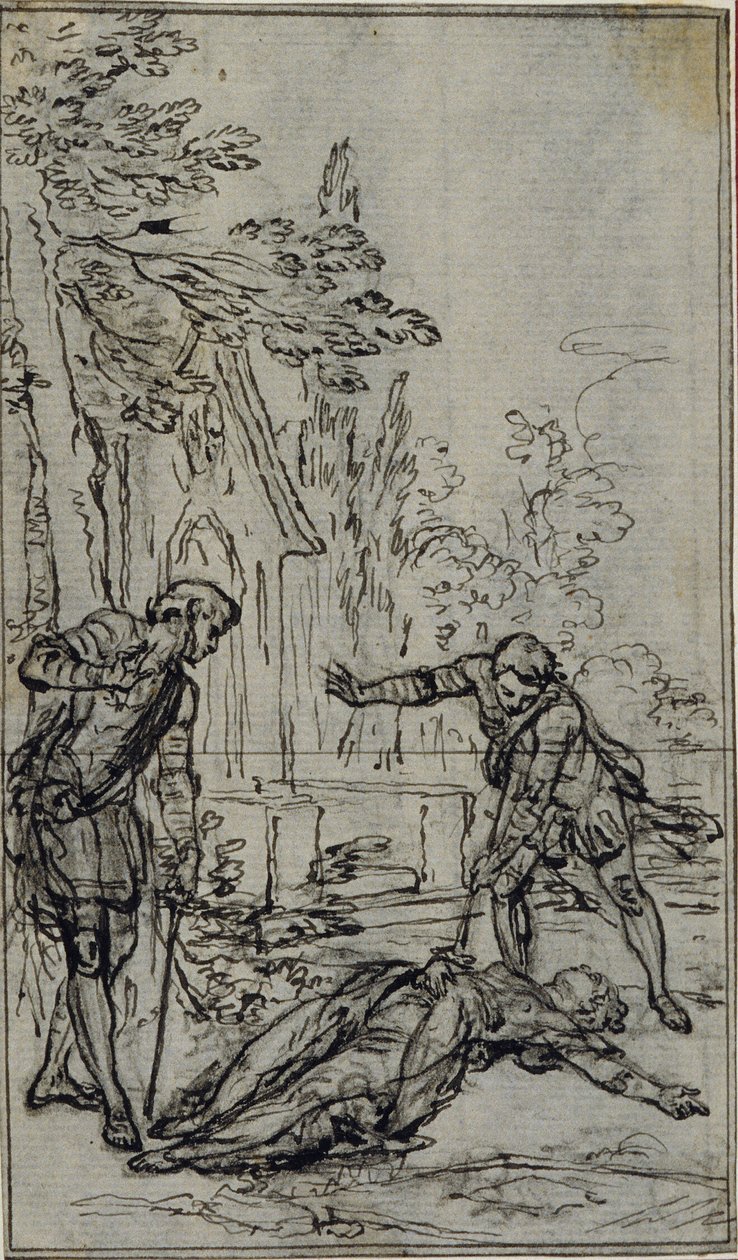 Studium do winiety w "La Pucelle d