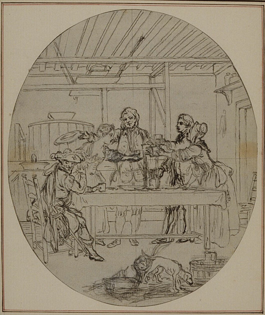 Studium do drugiego, nigdy nieopublikowanego wydania "La Partie de Chasse de Henri IV" Colle