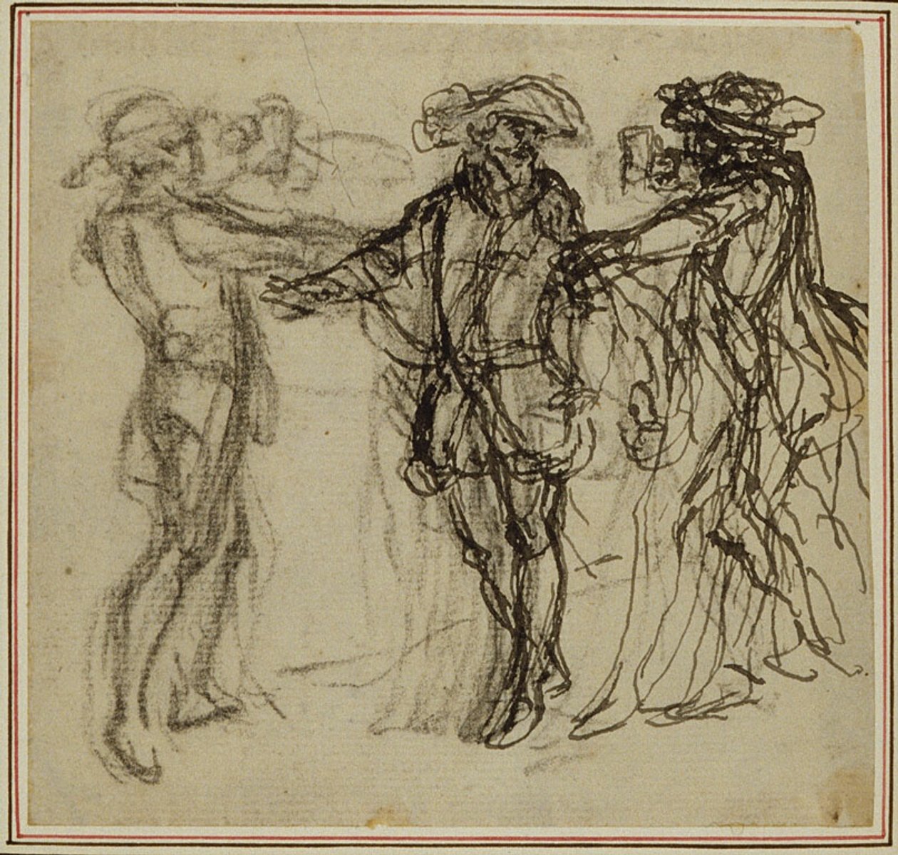 Studium do drugiego, nigdy nieopublikowanego wydania "La Partie de Chasse de Henri IV" Colle