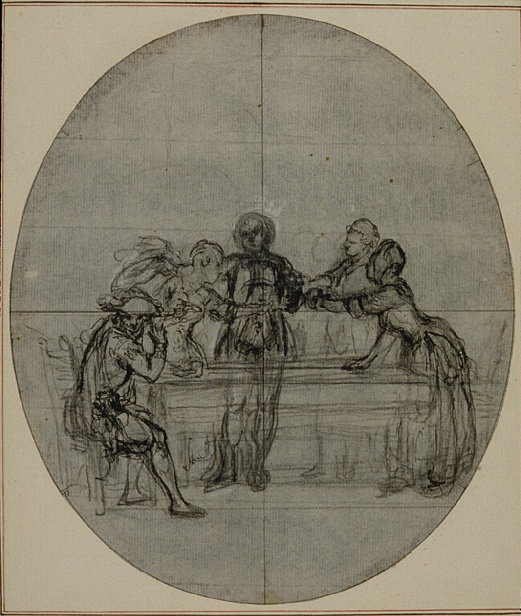 Studium do drugiego, nigdy nieopublikowanego wydania "La Partie de Chasse de Henri IV" Colle
