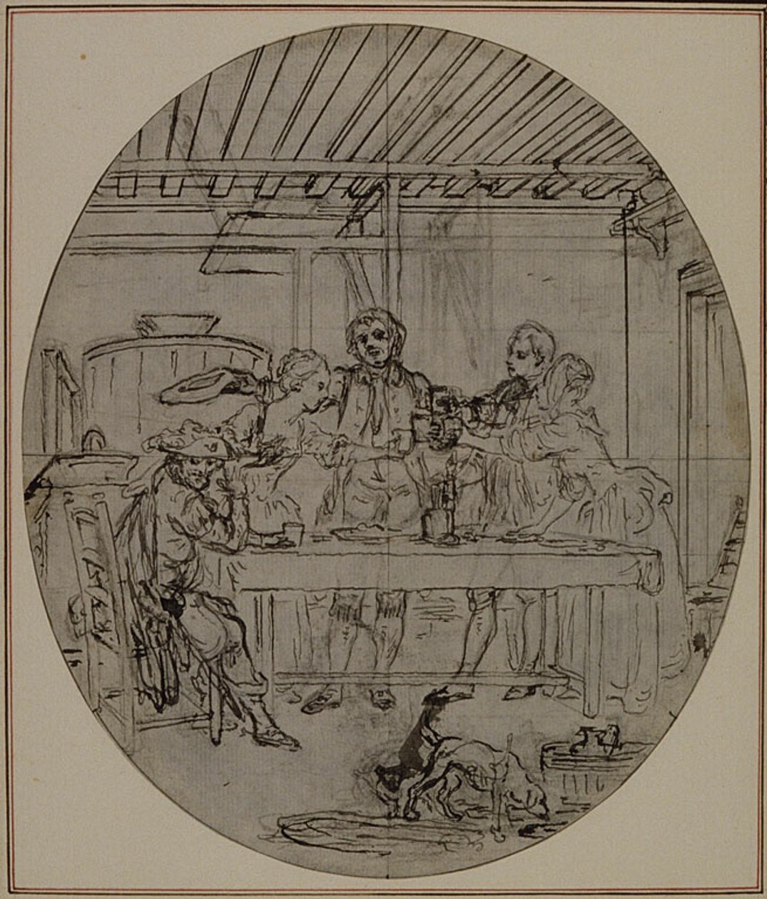 Studium do drugiego, nigdy nieopublikowanego wydania "La Partie de Chasse de Henri IV" Colle