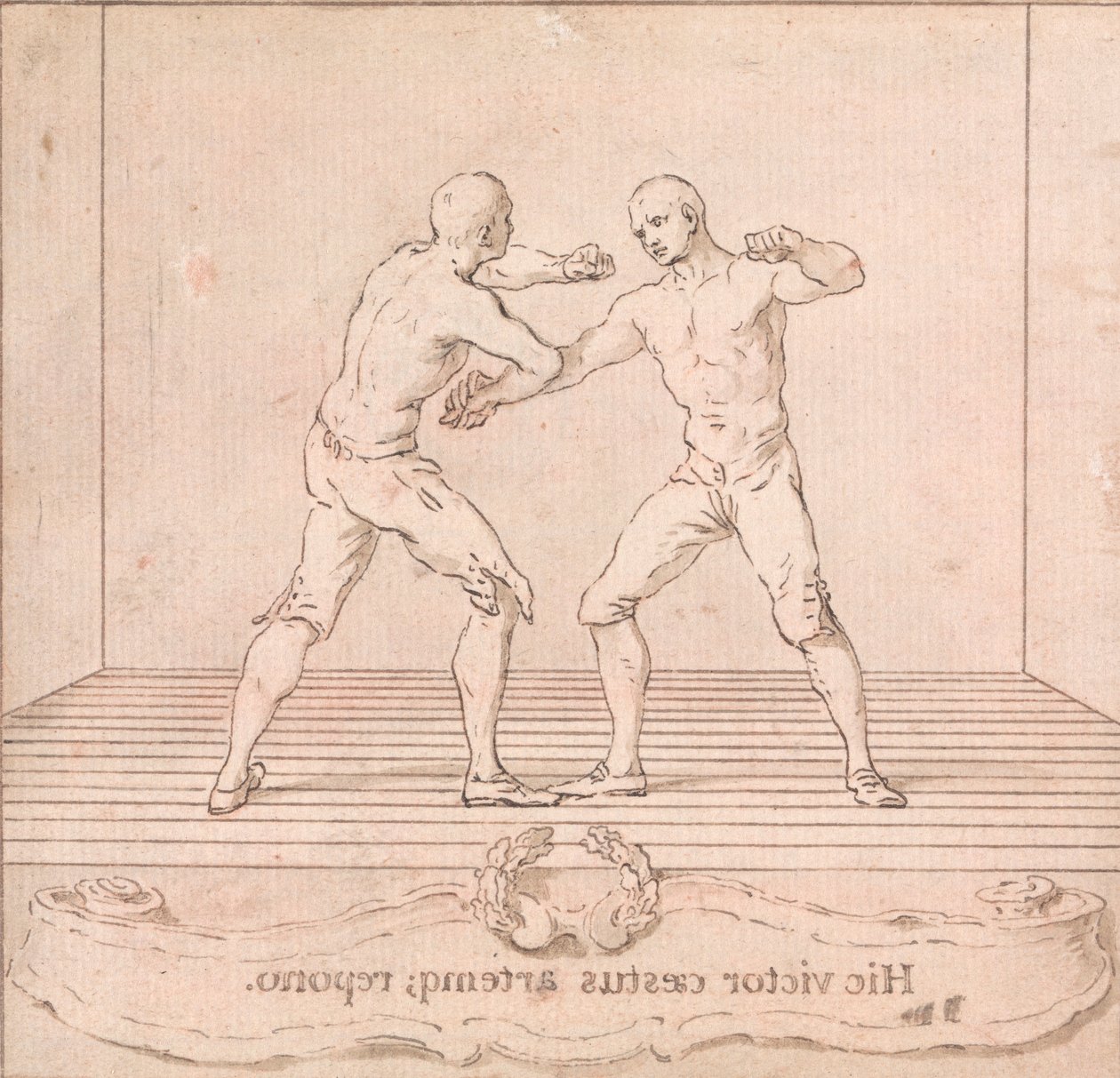 Dwóch wojowników nagrody autorstwa Hubert Francois Gravelot