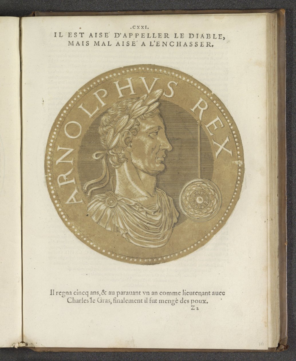 Arnolphus Rex, z „Wizerunków prawie wszystkich cesarzy” autorstwa Hubert Goltzius