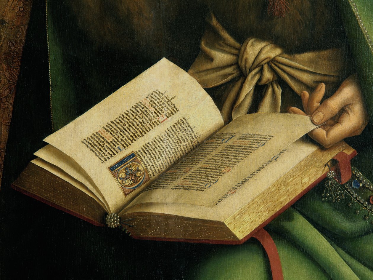 Fragment Jana Chrzciciela z Ołtarza Gandawskiego autorstwa Hubert & Jan van (1390 1441) Eyck