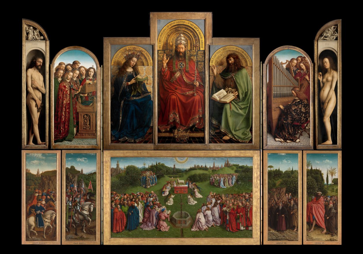 Ołtarz Gandawski autorstwa Hubert & Jan van (1390 1441) Eyck