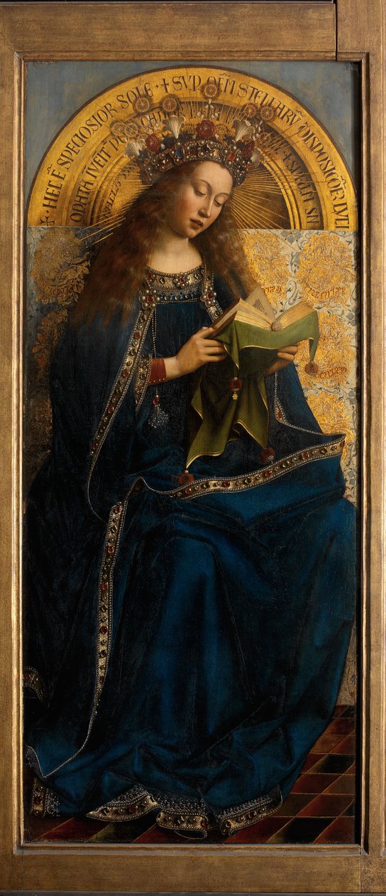 Maryja Panna z Ołtarza Gandawskiego autorstwa Hubert & Jan van (1390 1441) Eyck