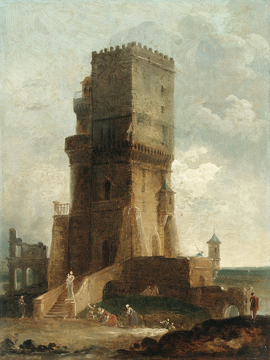 Kaprys z Wieży Benewentu autorstwa Hubert Robert
