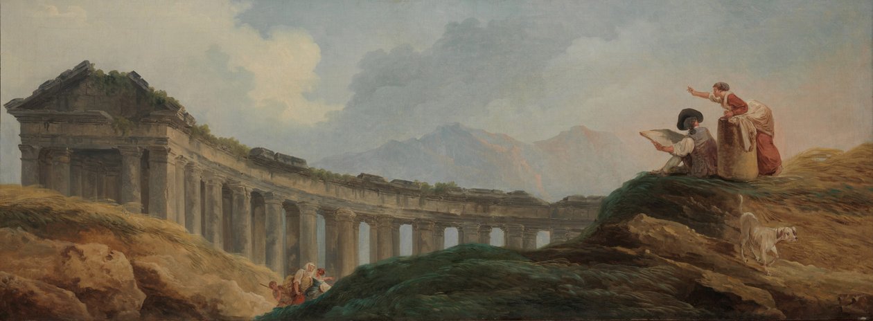 Kolumnada w ruinach autorstwa Hubert Robert