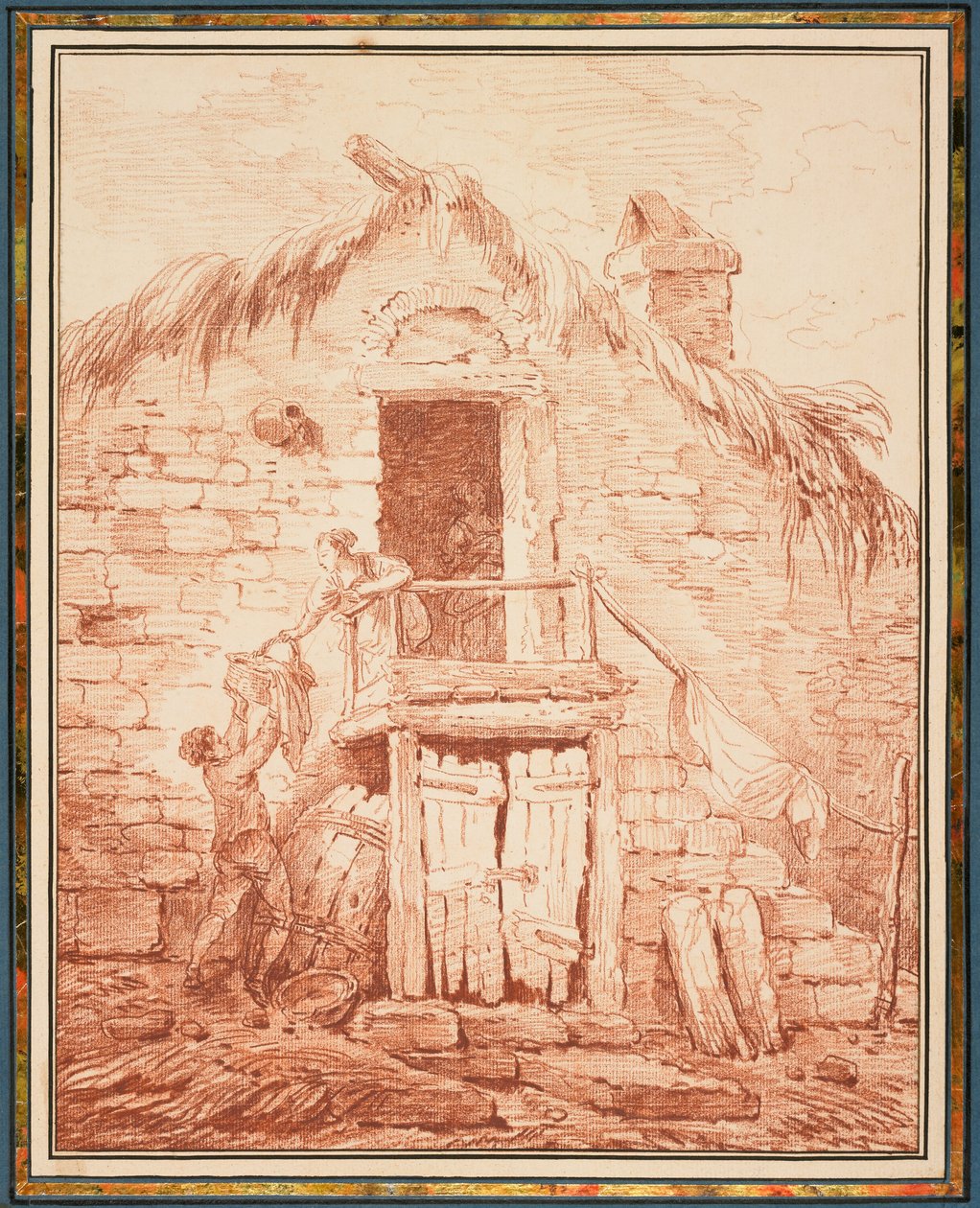 Kamienna chata autorstwa Hubert Robert