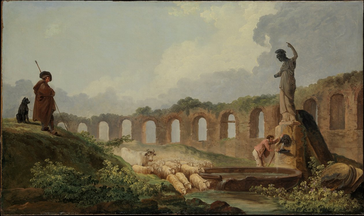 Akwedukt w ruinie autorstwa Hubert Robert