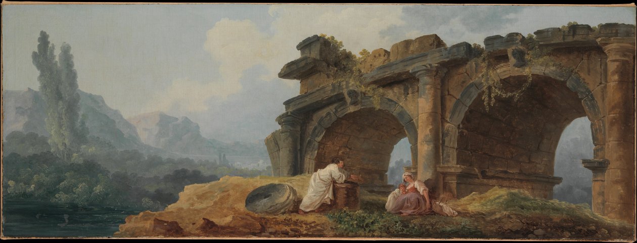 Łuki w ruinach autorstwa Hubert Robert
