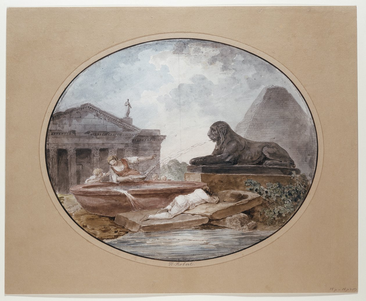 Kaprys architektoniczny autorstwa Hubert Robert