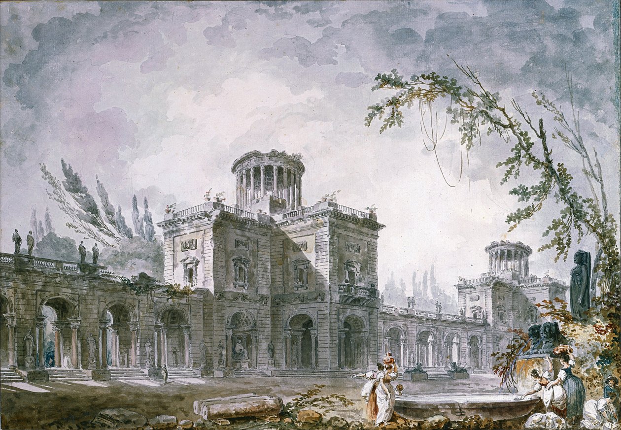 Fantazja architektoniczna, 1760 autorstwa Hubert Robert
