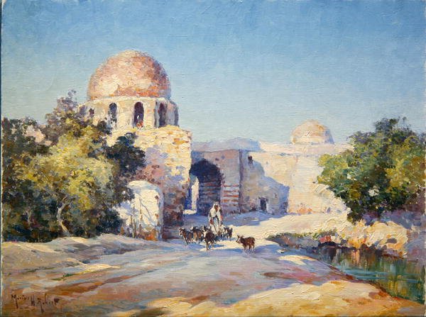 Bab Tuma (Damas) (olej na płótnie) autorstwa Hubert Robert