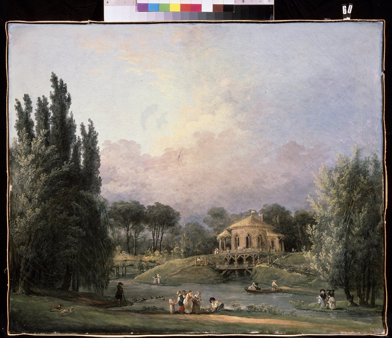 W parku. Obraz Huberta Roberta (1733-1808), olej na płótnie, ok. 1770-1780, sztuka francuska. Państwowe Muzeum Archangielskoje, Moskwa. autorstwa Hubert Robert
