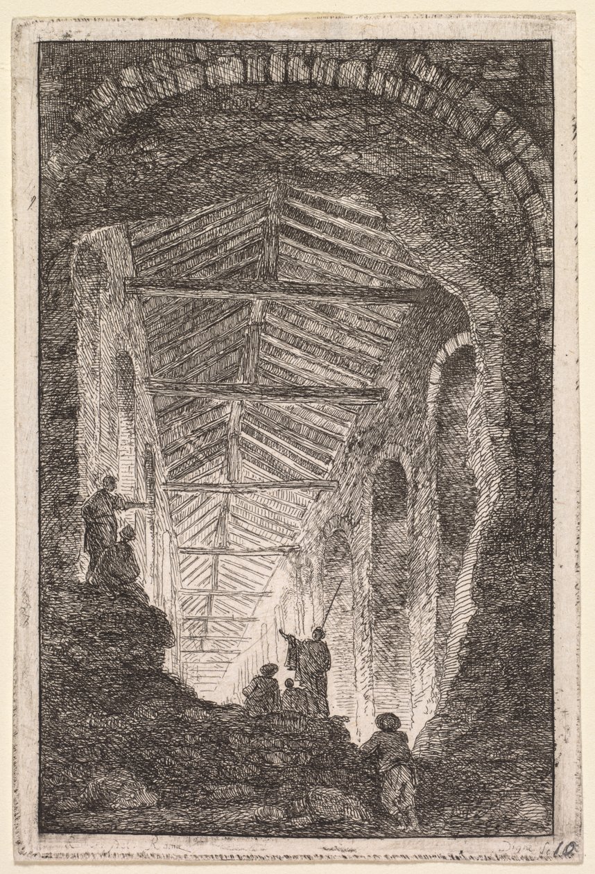 Wieczory w Rzymie: Galeria antyczna autorstwa Hubert Robert