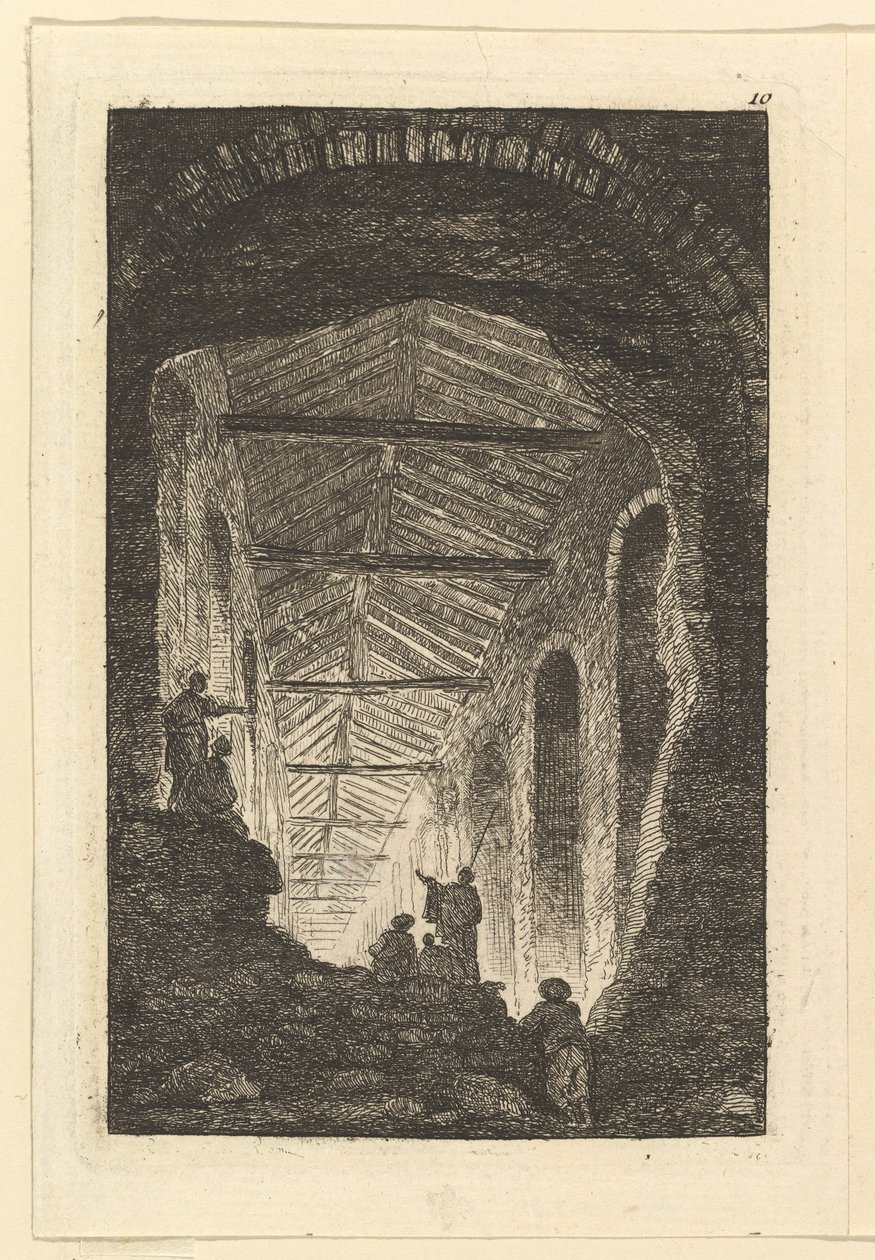 Galeria Zabytków, ok. godz. 1763-65. autorstwa Hubert Robert