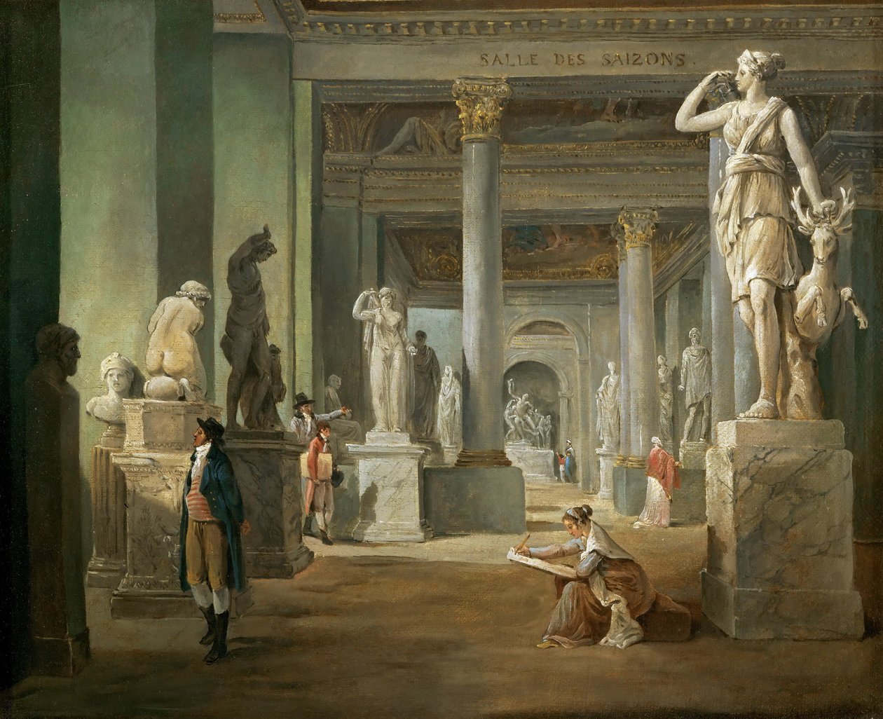 Sala Pór Roku w Luwrze autorstwa Hubert Robert