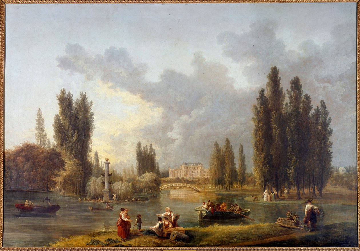 Zamek Mereville Obraz Huberta Roberta (1733-1808) XVIII w. Sceaux, muzeum wyspy Francji autorstwa Hubert Robert
