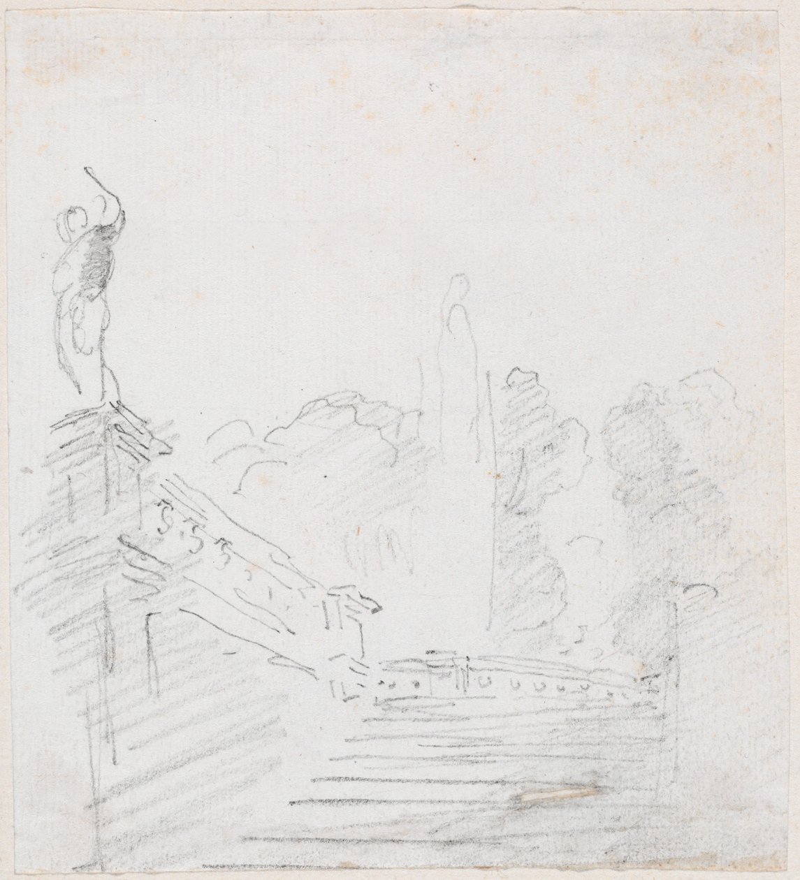 Monumentalne schody autorstwa Hubert Robert