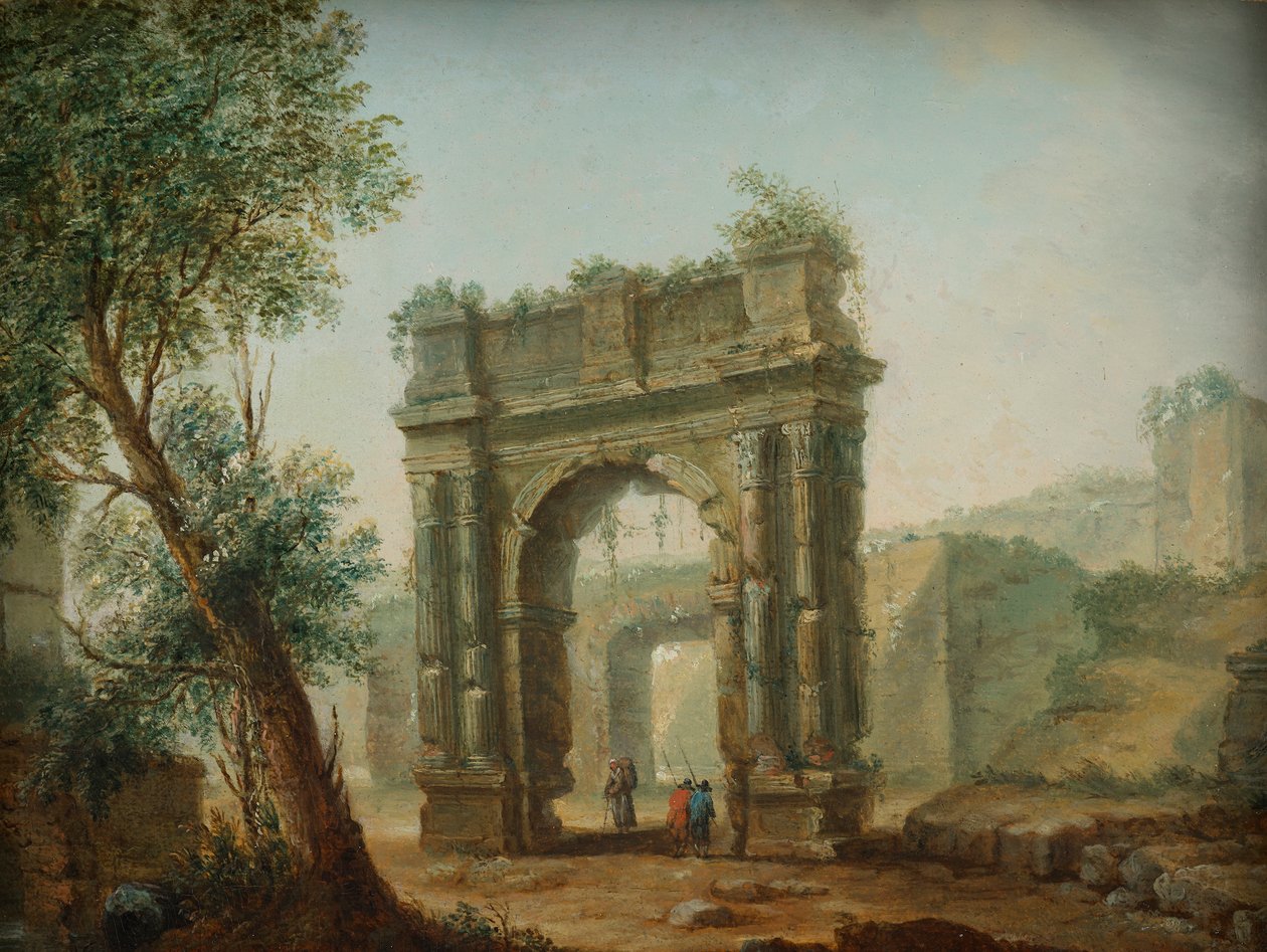 krajobraz ruin autorstwa Hubert Robert