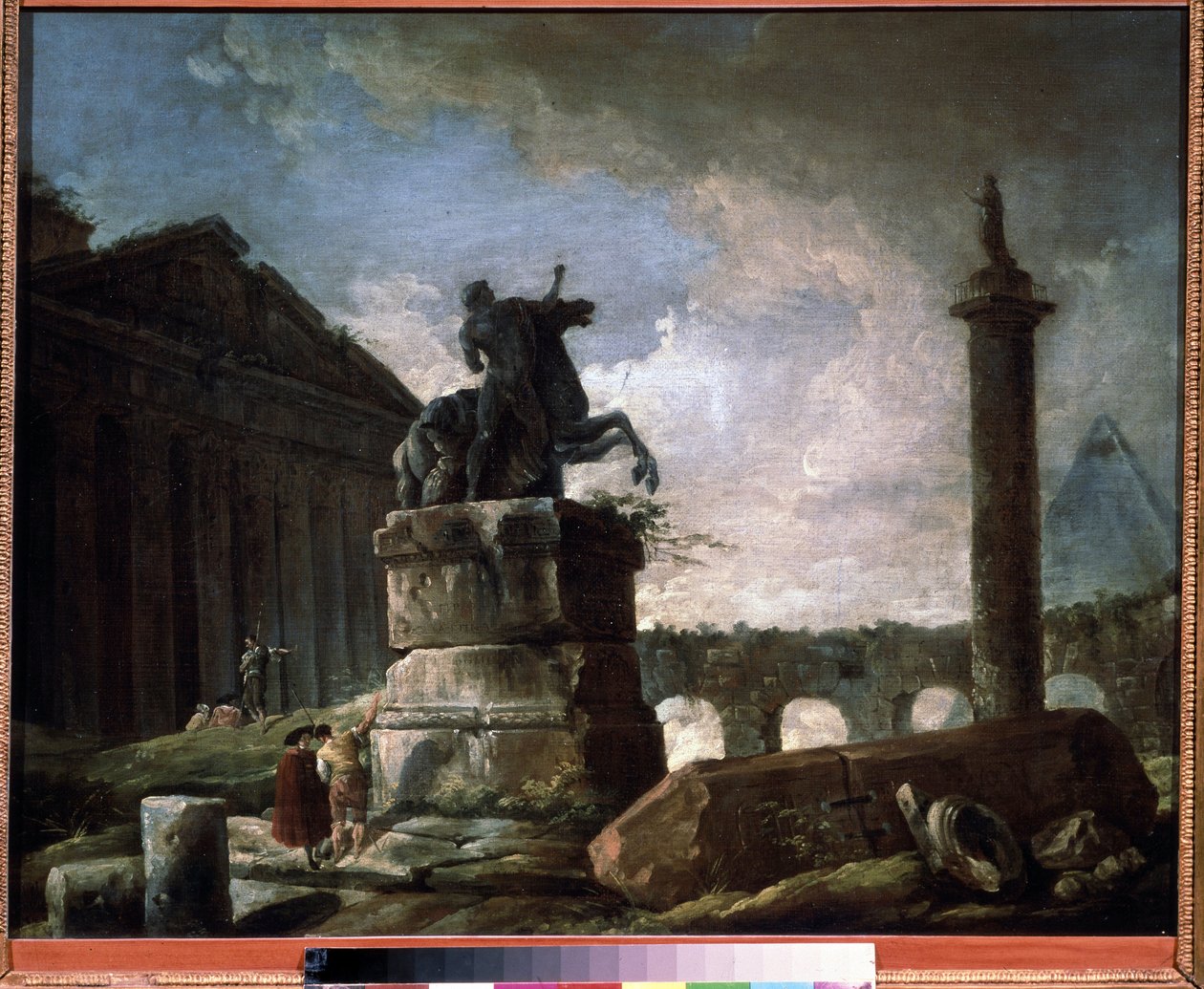 Gruzy. Obraz Huberta Roberta (1733-1808), olej na płótnie, sztuka francuska. Państwowe Muzeum Sztuk Pięknych im. A. Puszkina, Moskwa. autorstwa Hubert Robert