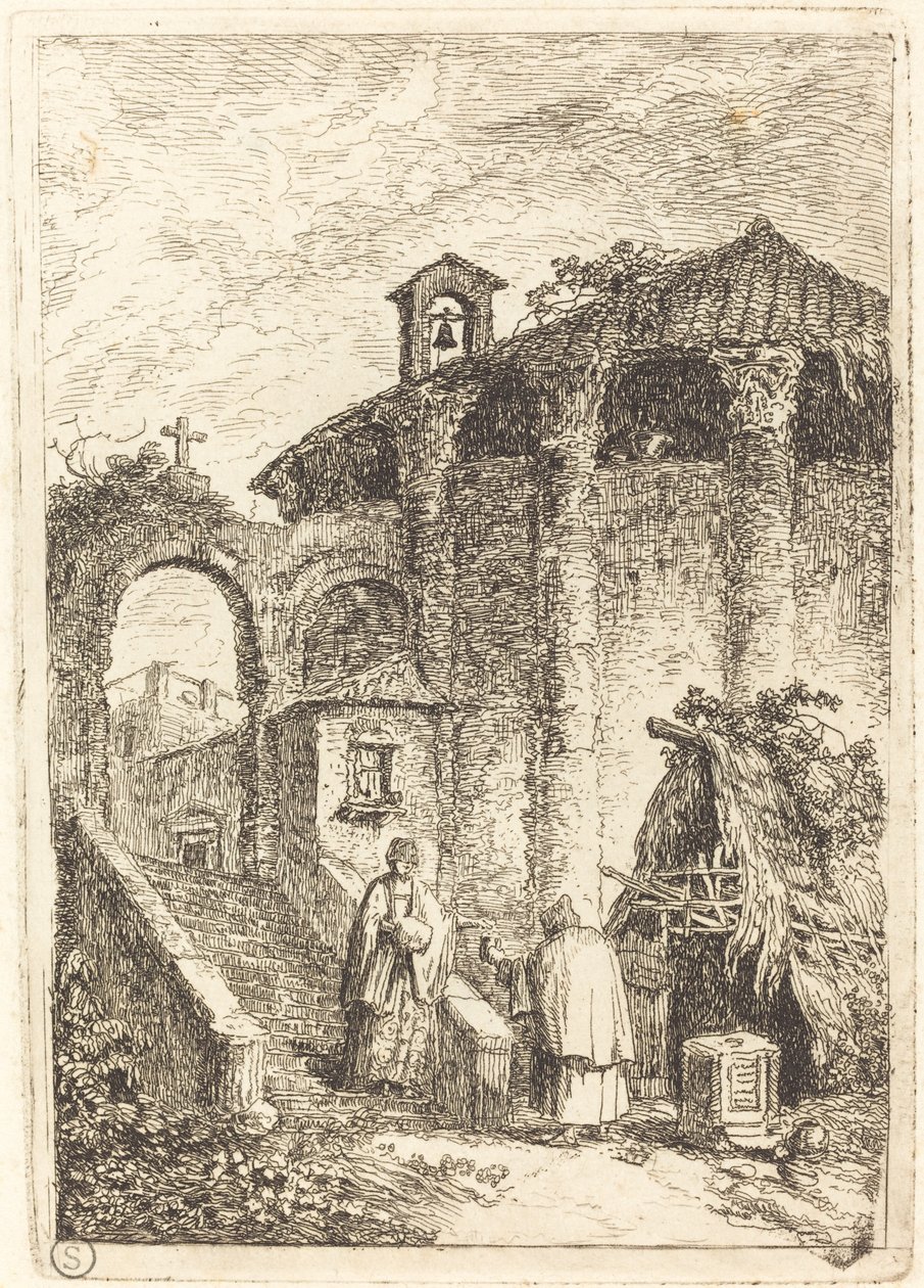 Starożytna Świątynia autorstwa Hubert Robert