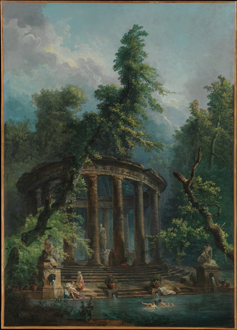 Basen kąpielowy autorstwa Hubert Robert