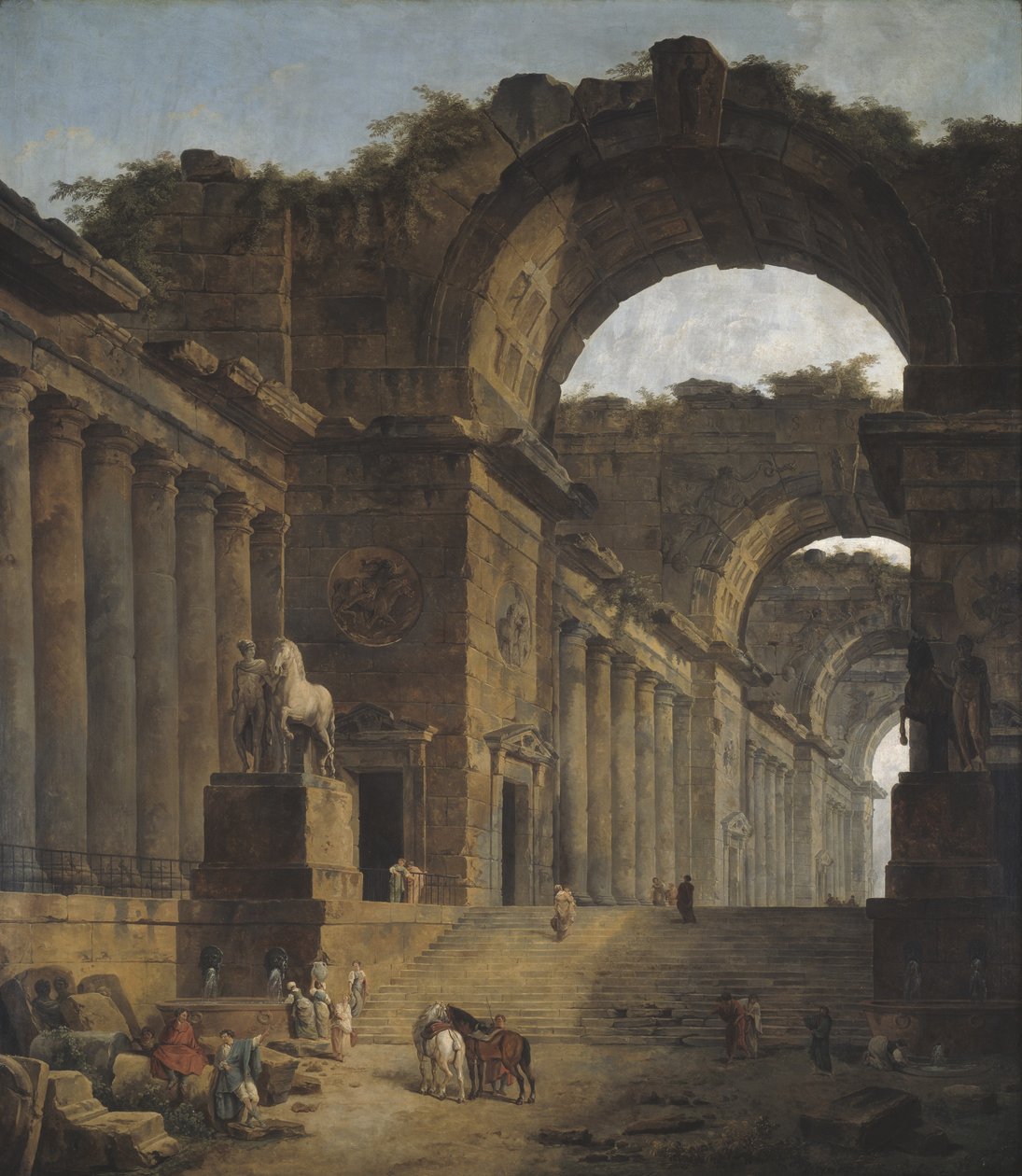 Fontanny, 1787-88 autorstwa Hubert Robert