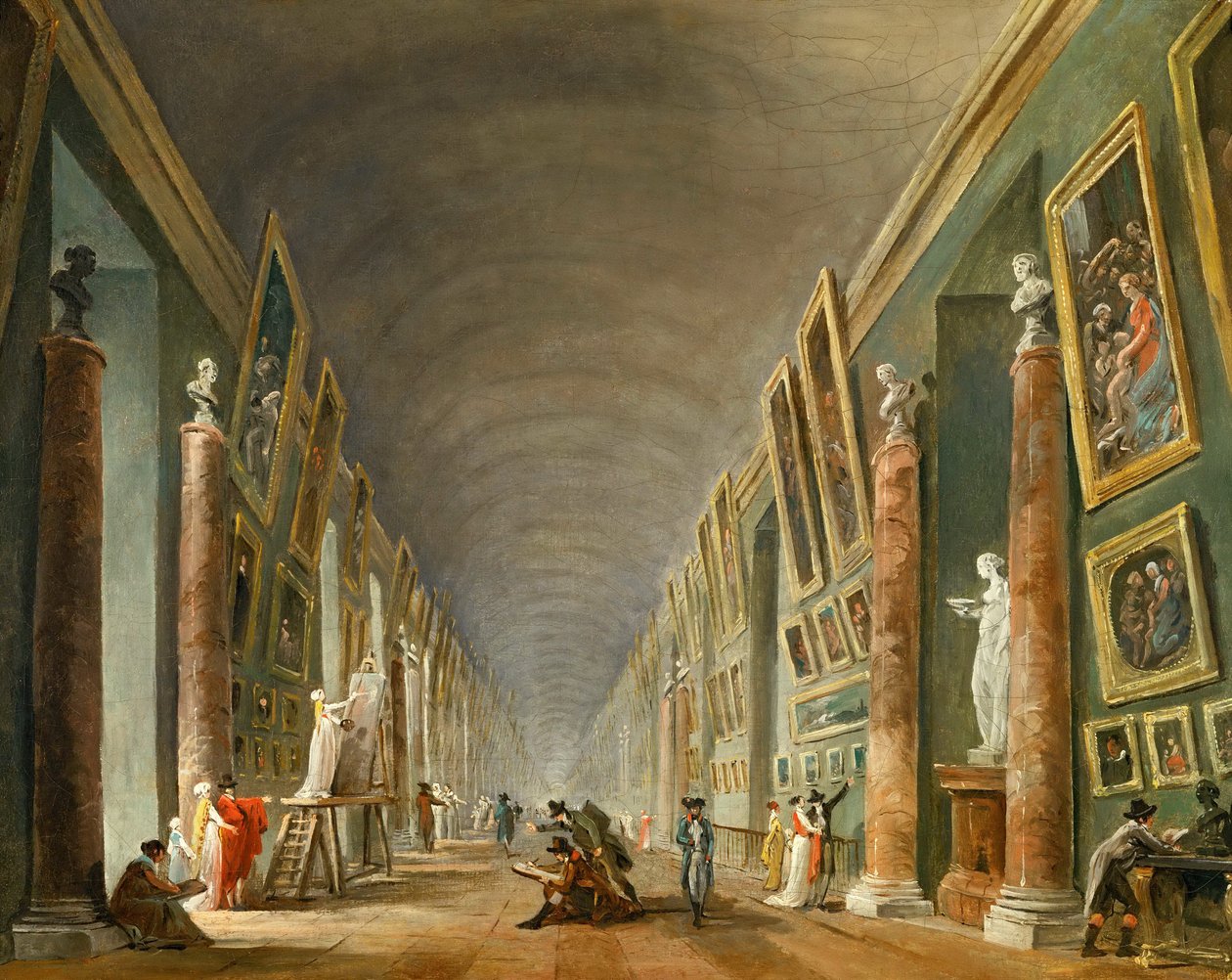 Wielka Galeria Luwru autorstwa Hubert Robert