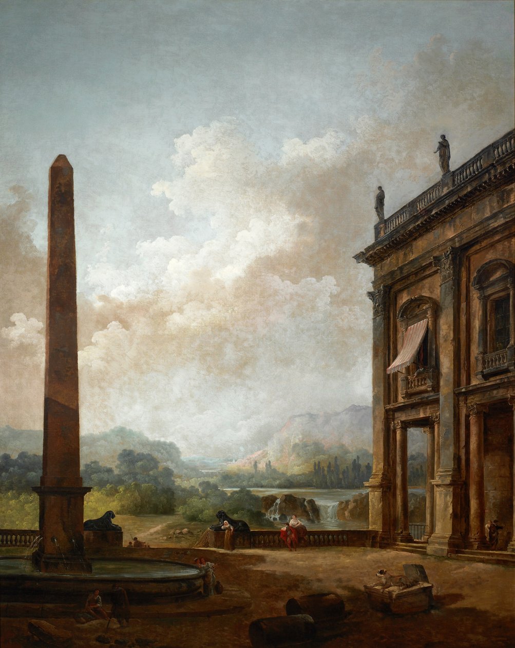Obelisk autorstwa Hubert Robert
