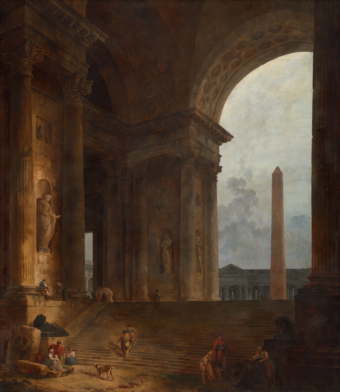 Obelisk autorstwa Hubert Robert