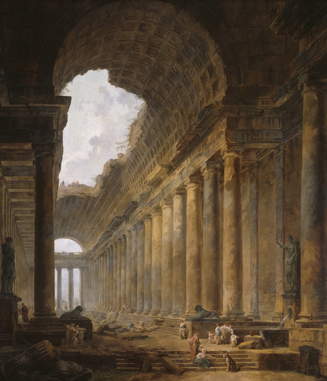 Stara Świątynia, 1787-88 autorstwa Hubert Robert