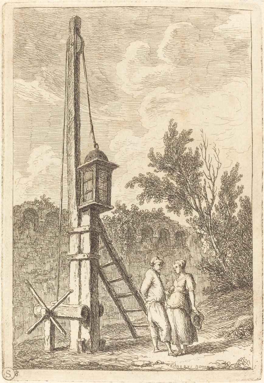 Poczta autorstwa Hubert Robert