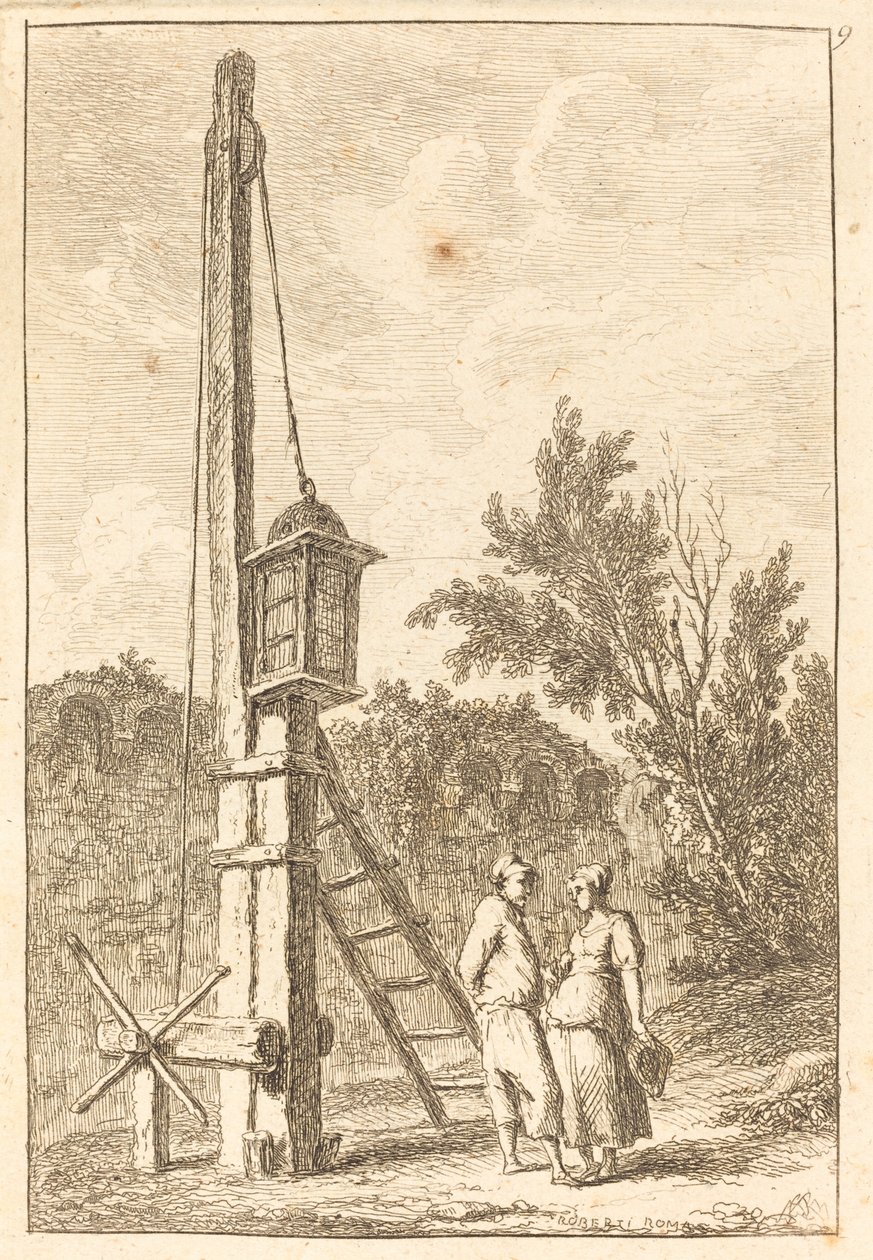 Poczta autorstwa Hubert Robert