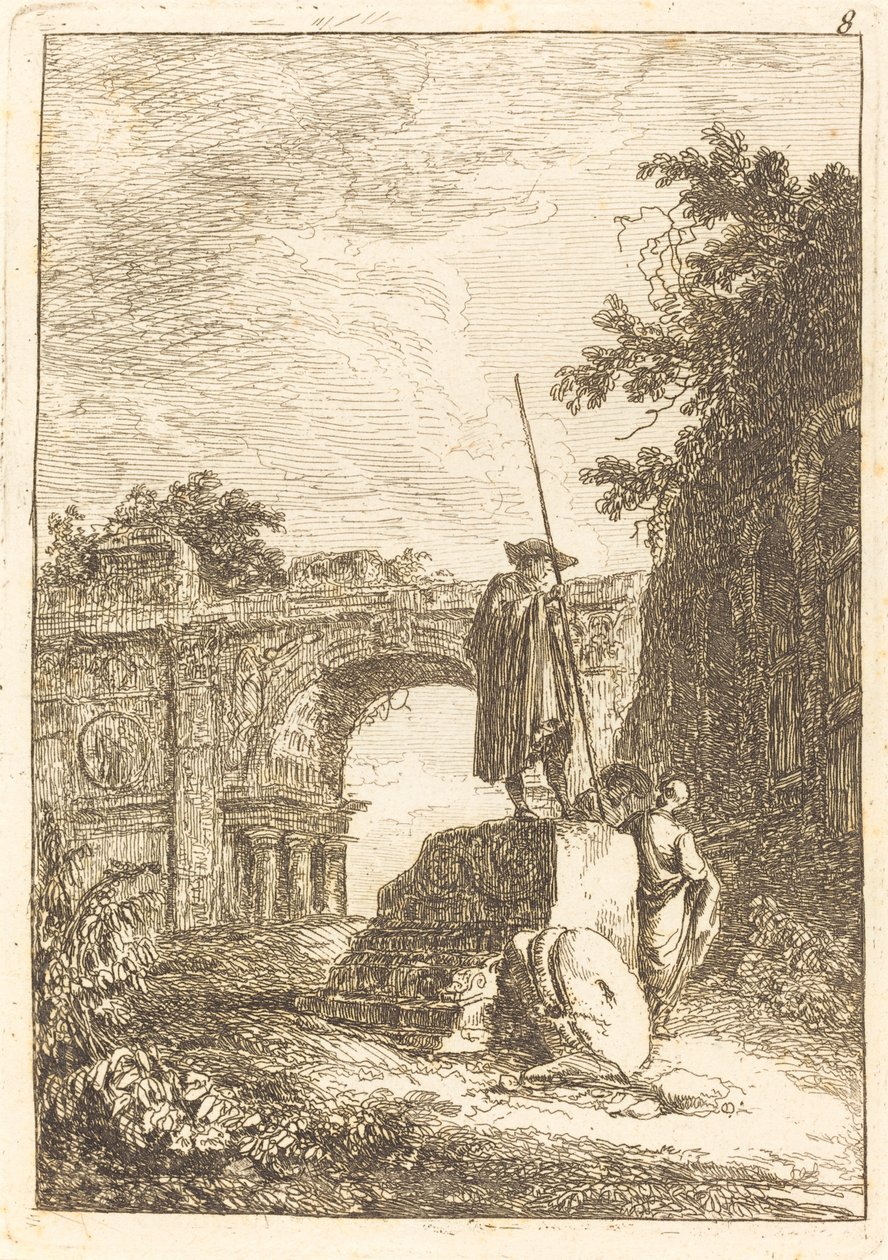 Łuk Triumfalny autorstwa Hubert Robert