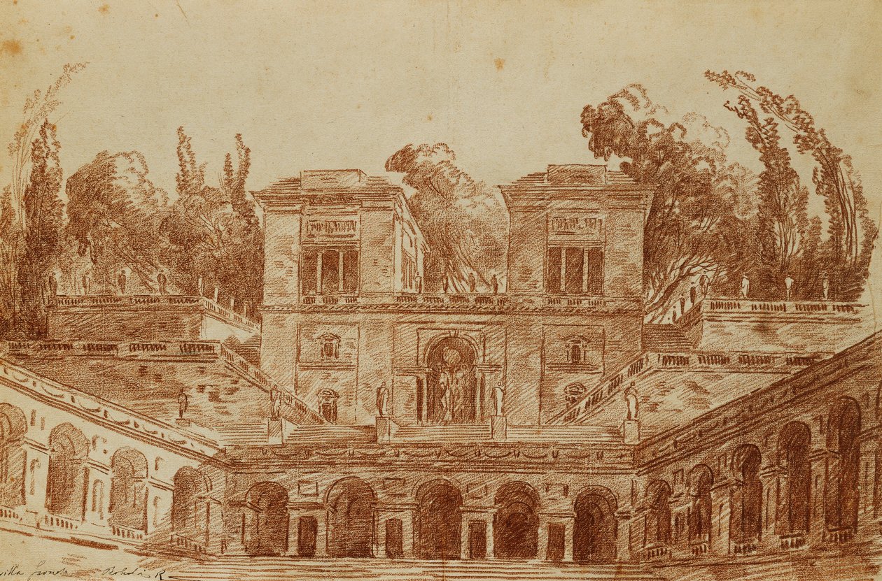 Villa Farnese, Rzym, autorstwa Hubert Robert