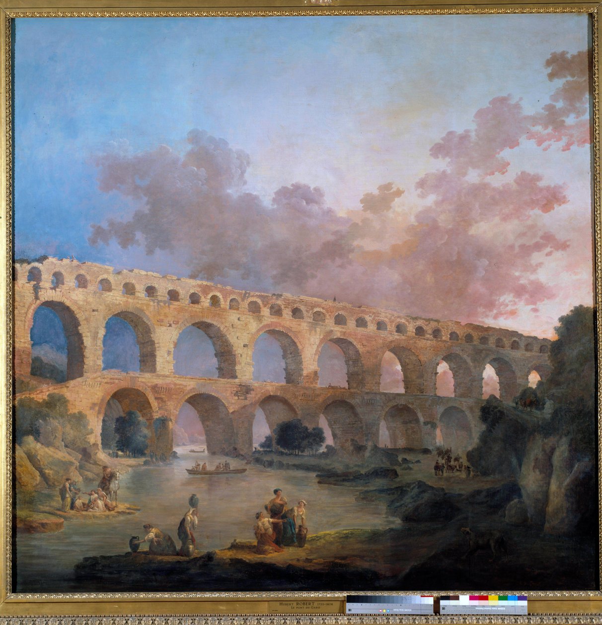 Widok na most du Gard Obraz Huberta Roberta (1733-1808) XVIII w. Nd. 2,42x2,42 m - Widok na Pont du Gard (Francja). Obraz Huberta Roberta (1733-1808) autorstwa Hubert Robert