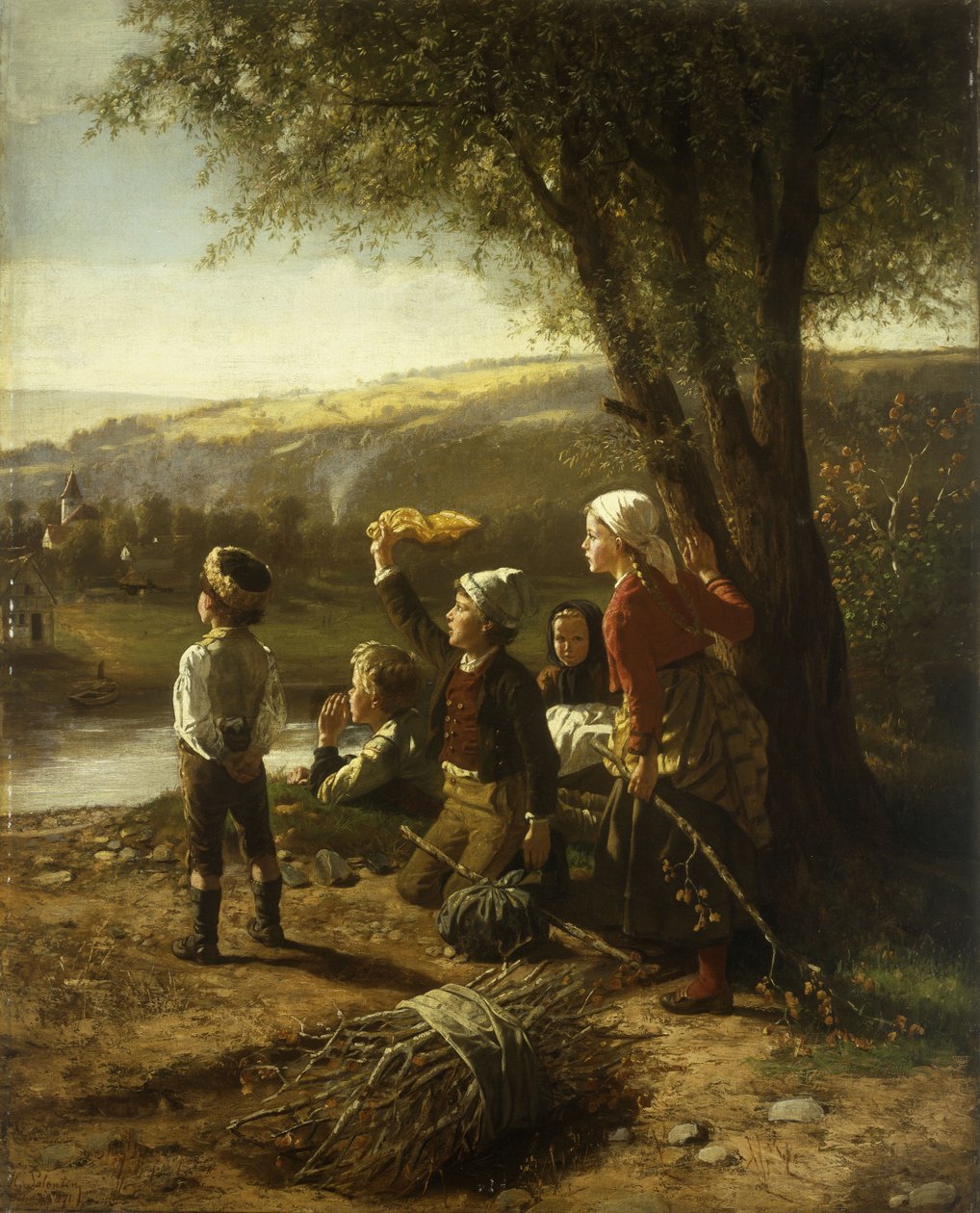 Wezwanie promu, 1871 autorstwa Hubert Salentin