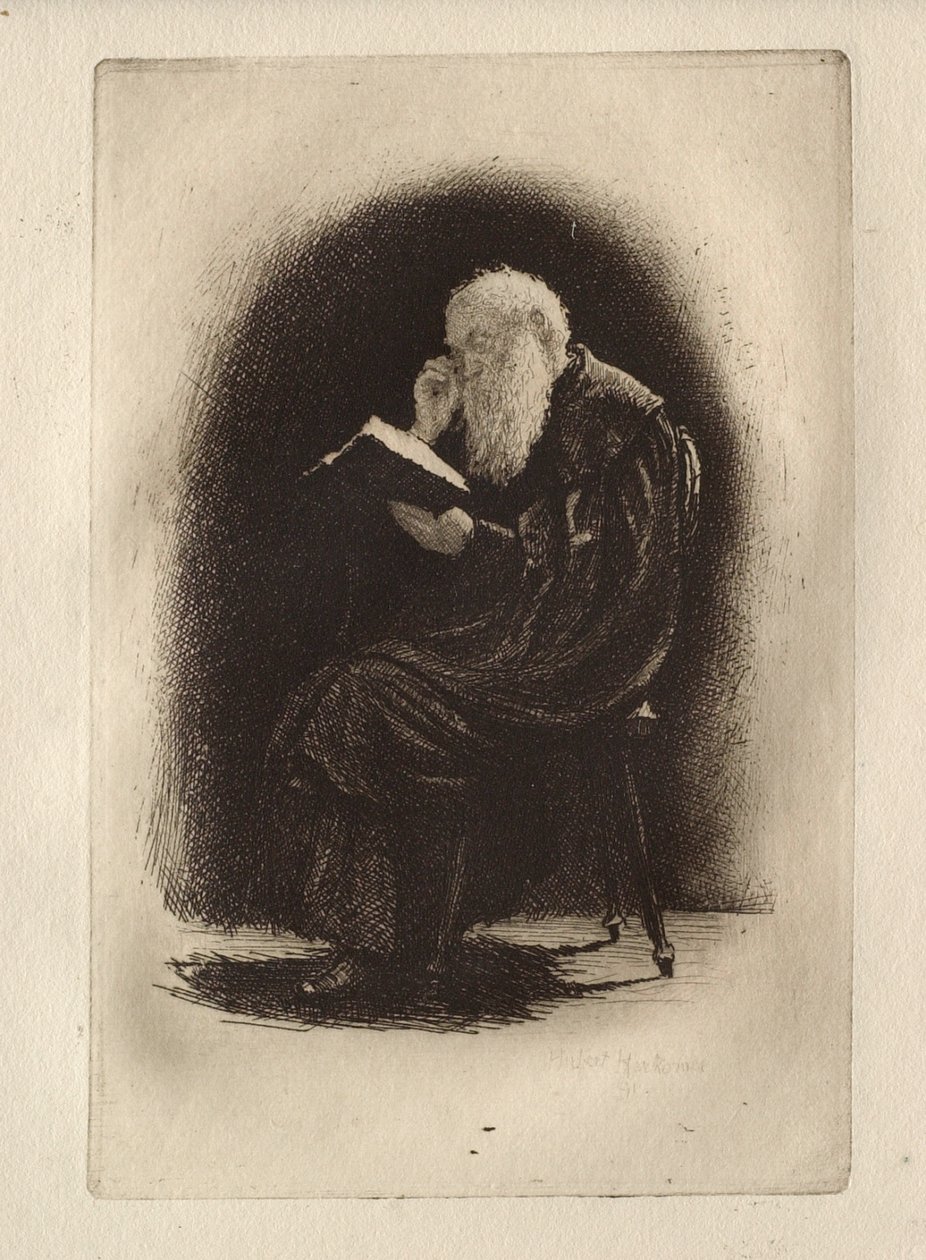 Studium kartuzji autorstwa Hubert von Herkomer