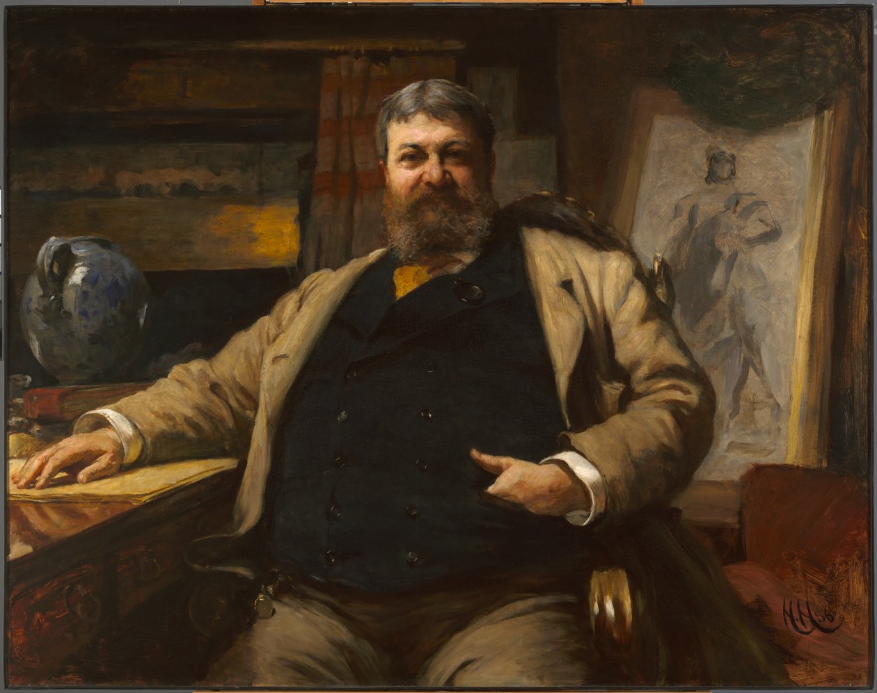 H. H. Richardson autorstwa Hubert von Herkomer