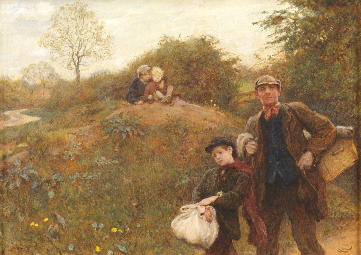 Przeprowadzka, 1891 autorstwa Hubert von Herkomer