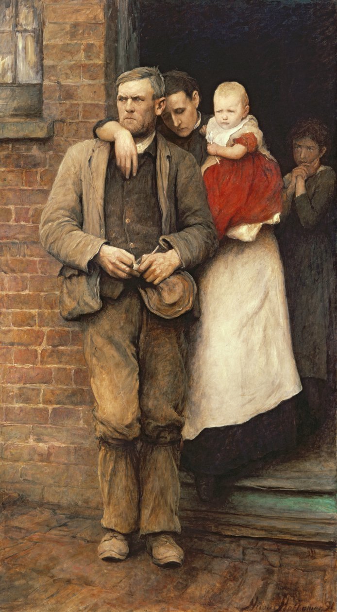 Uderzenie, c.1891 autorstwa Hubert von Herkomer