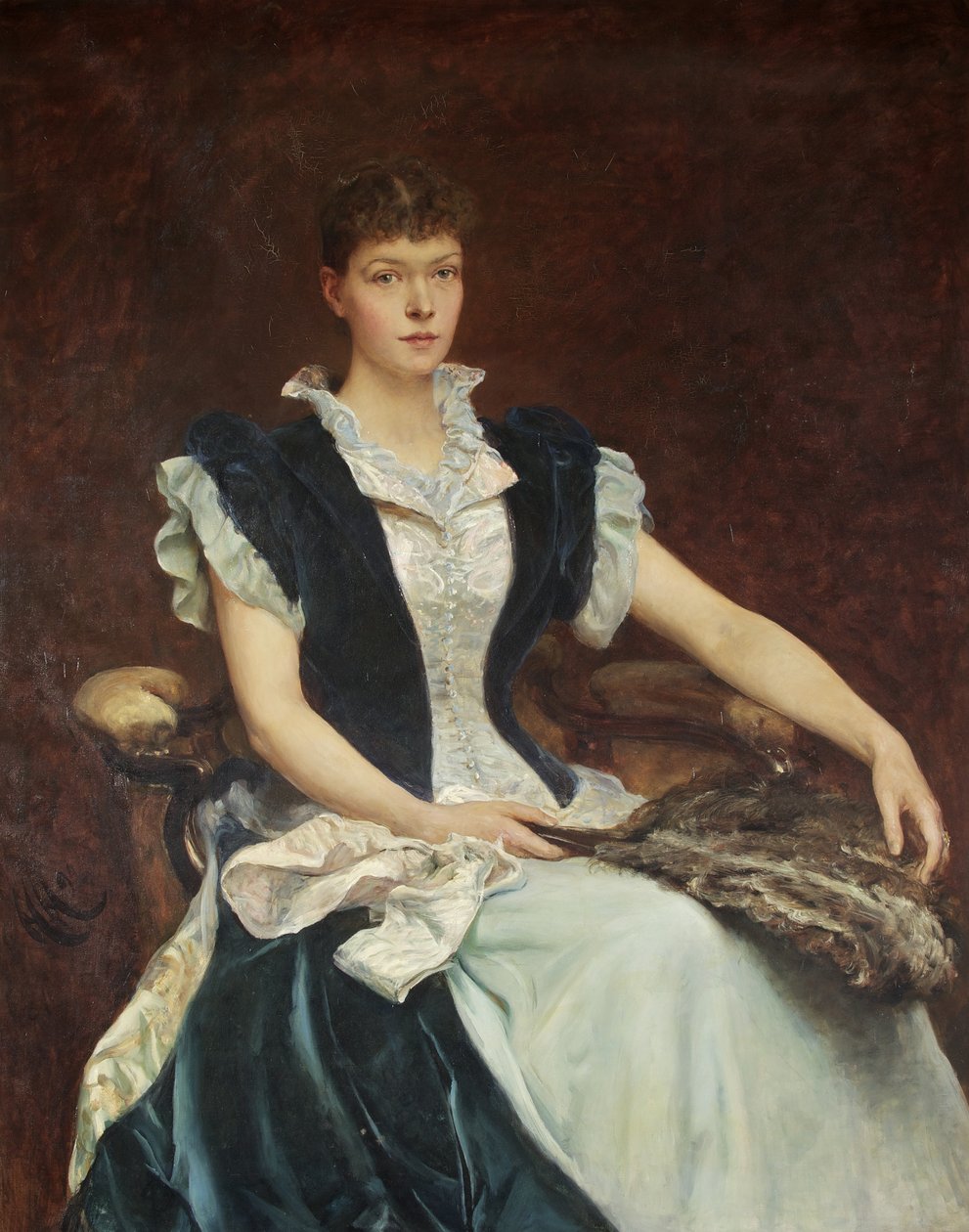 Portret pani Walter Derham autorstwa Hubert von Herkomer