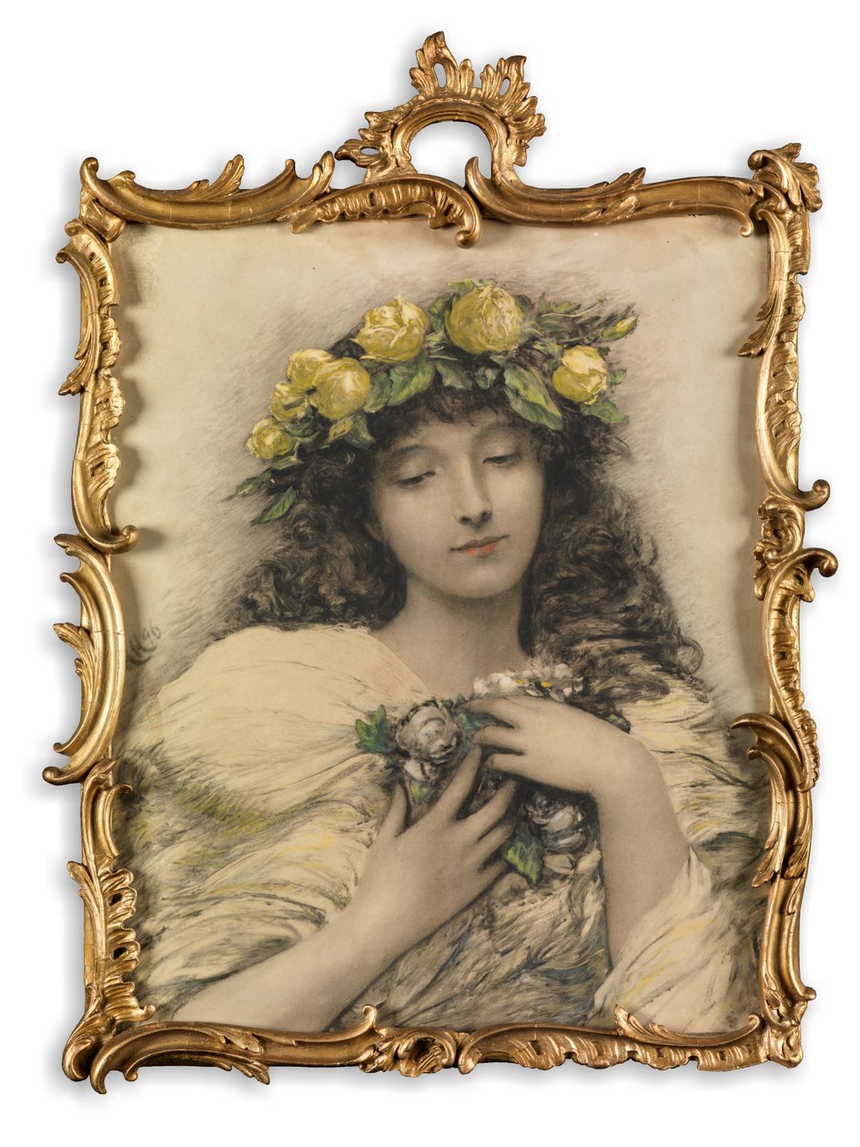 Róże (grawiura) autorstwa Hubert von Herkomer